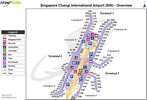 singapore airlines airport terminal map